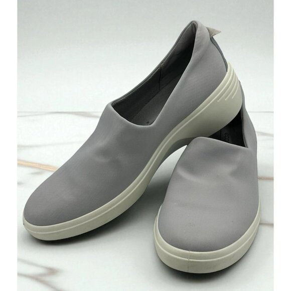 Women's Ecco Shoes Size 10-10.5 EU 41 Gray Slip On Loafer Sneakers - Picture 1 of 10